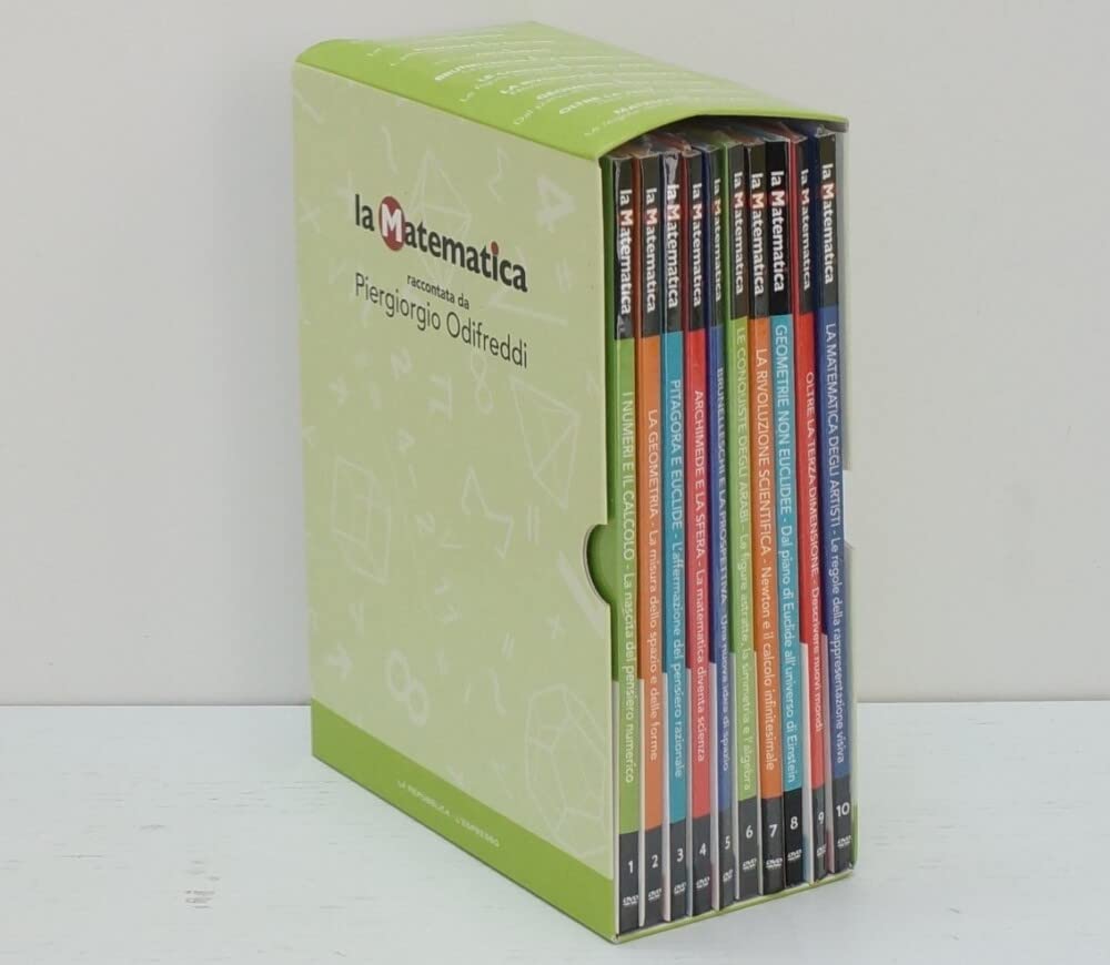 La matematica raccontata da Piergiorgio Odifreddi. Raccolta Completa con n. 10 DVD in Italiano con Cofanetto. Versione da edicola