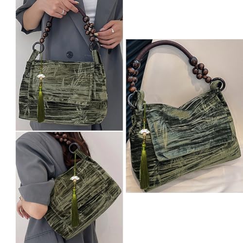 Farm4Far Women Velvet Velour Stiff Shoulder Evening Crossbody Bag2