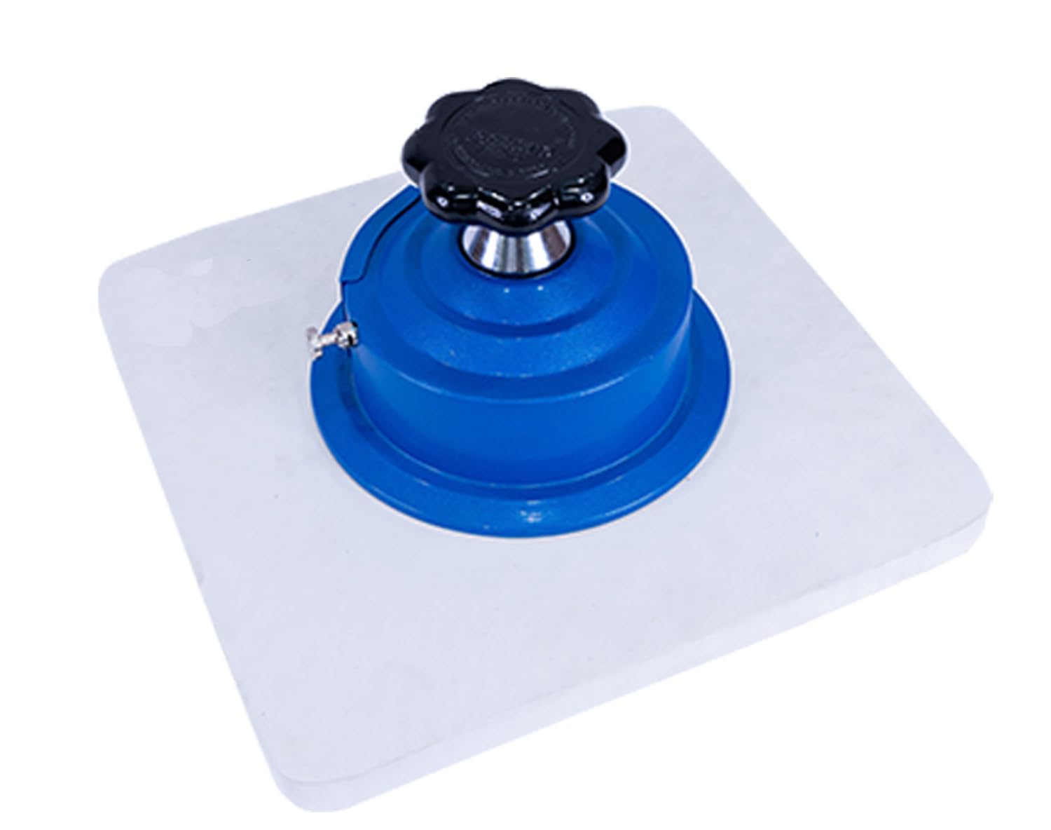 Mircon Fabric Sampler Cutter 4 Inch Blade With GSM Pad High Precision 100 Sqcm Round Cloth Sample Disk Textile Weight Sampling Device for Cloth (Blue)