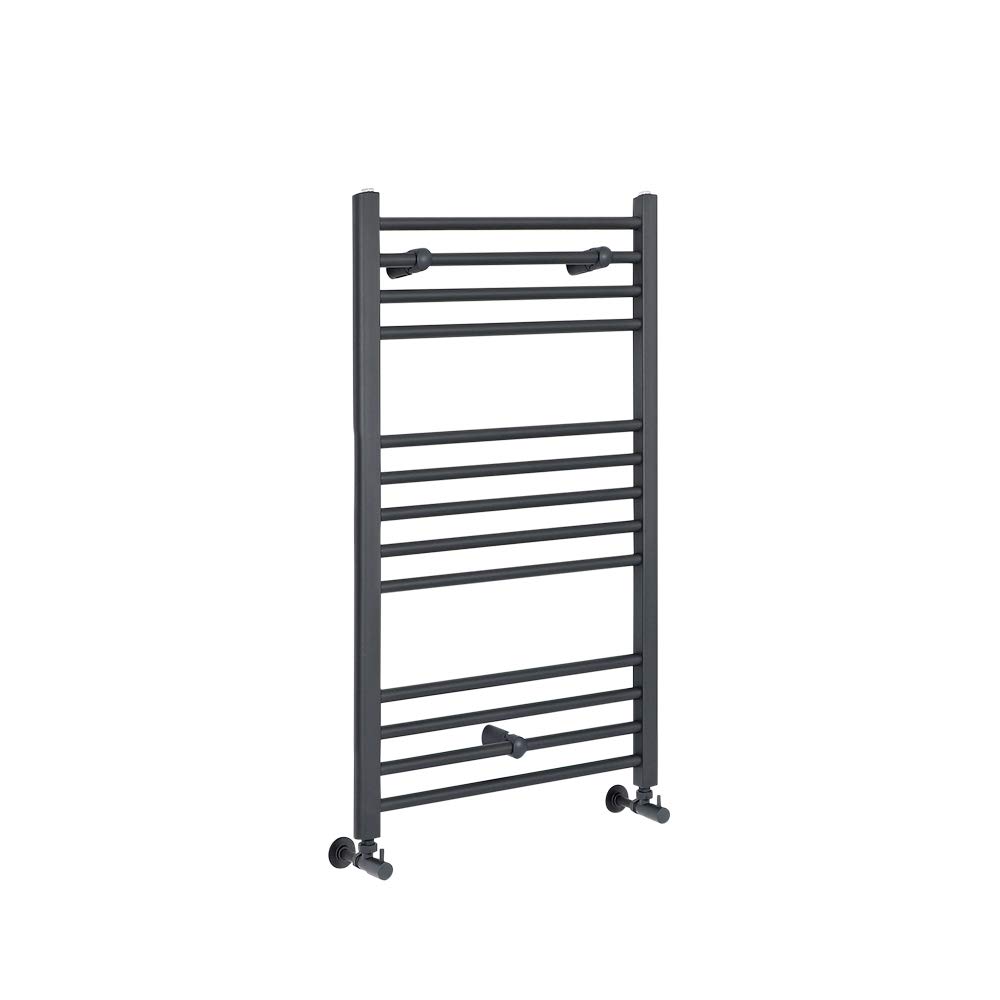 Milano Grey/Anthracite Artle - Straight Heated Towel Rail 1000Mm X 400Mm