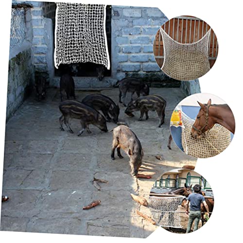 NOLITOY Rede De Malha Bolsa Saco De Ração Para Cavalo Prateleira Alimentador Rede De Alimentação Len