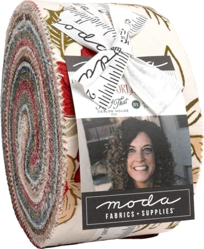 Stephanie Sliwinski Old World Yuletide Jelly Roll 40 2.5-inch Strips Moda Fabrics 45620JR