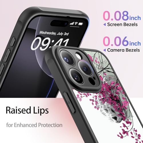 FUNMIKO for iPhone 16 Pro Max Case,Cute Floral,Wireless Charging Compatible by FUNMIKO - Used condition - Image 5