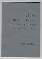 A Short Descriptive Grammar of Middle High German 0196474108 Book Cover