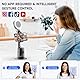 Auto Face Tracking Tripod mit 2 Selfie Licht, 360 ° Drehbar Handyhalterung für Smartphone, Smart Tracking Automatisch Gimbal Stabilisator for Vlog, Streaming, Video, Keine App, Gestensteuerung