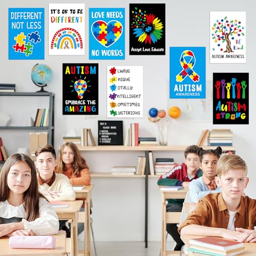 Save on BeYumi Autism Awareness Poster Set - 9Pcs Classroom Decor - Image 5