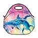 Newplenty Thermal Insulated Neoprene Children School Adult Office Carrying Lunch Bag Tote Container (Dolphin)