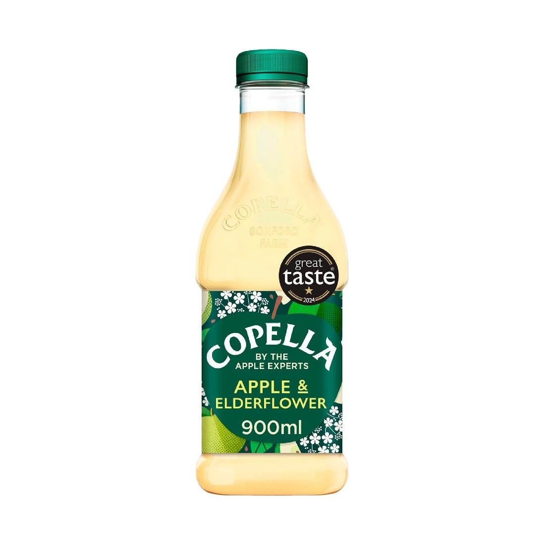 Copella - Apple and Elderflower - Award Winning Drink - Fruit Juice from Handpicked Seasonal Apples - Contains Vitamin C - Breakfast Drinks, Juice Bottles, Kids Drinks - 900ml