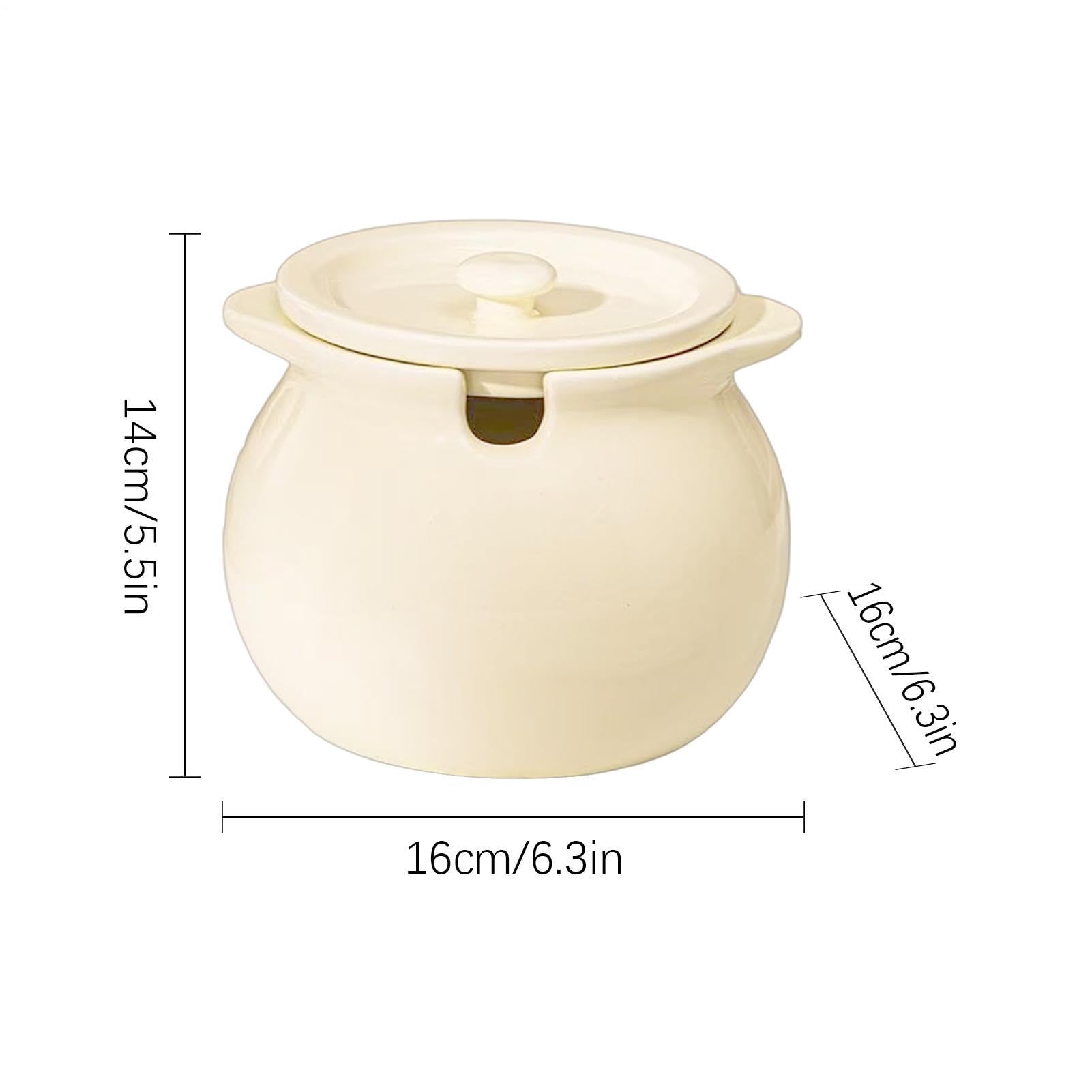 Bacon Grasso Saver - Barattoli di grasso in ceramica, 1,4 l