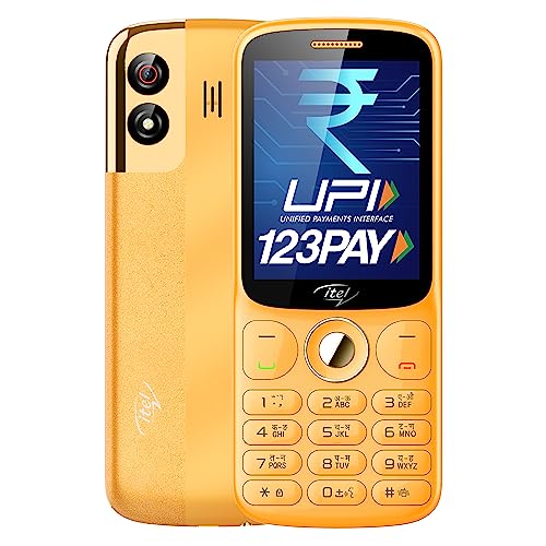 Image of itel SG600 Keypad Mobile Phone | 2.8 inch Display | 1900mAh Battery | UPI Pay | Crystal Clear Calls | 4 Hour Service | 1.3 MP Camera with Flash | Kingvoice | Metal Finish | Orange