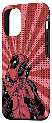 Iphone 12/12 Pro Marvel Deadpool Comic Heart Hands Case #TOP1