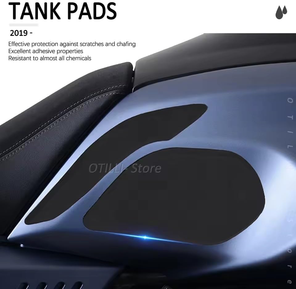 New for Moto Guzzi V85TT V85 TT 2019- Motorcycle Fuel Tank Pad Anti Slip Protector Stickers Knee Grip Side Decals Kit (AB)