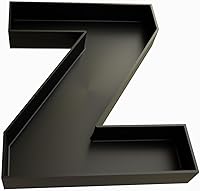 Vista 44 de Bandejas de plástico duro reutilizables y rellenables con letras y números para decoración de fiesta (E, Blanco)