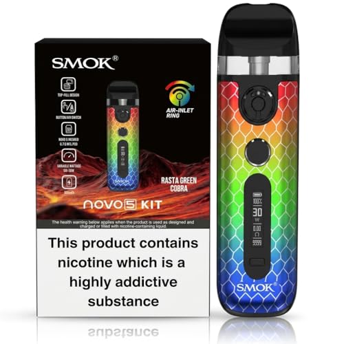 SMOK NOVO 5 Refillable Pod Vape Kit [Resta Green Cobra] Versatile