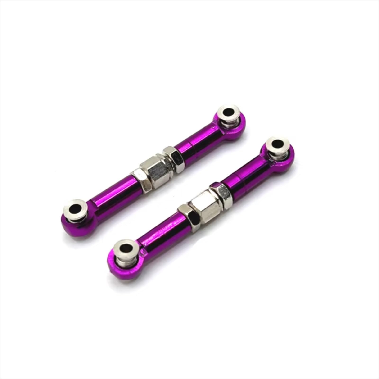Rc Special Connecting Rod for MJX H6 16207 16208 16209 16210 Metal Steering Rod RC Car Off-Road Tracked Vehicles Parts and Accessories Upgrades Replacement and Use(Purple)