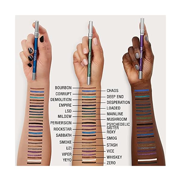 Urban Decay 24/7 Glide-On Waterproof Eyeliner Pencil, Smudge-Proof, Transfer-proof, Long-lasting Colored Eye Liners, Hydrating Vitamin E & Jojoba Oil, Sharpenable, Cruelty-free - 0.04 oz