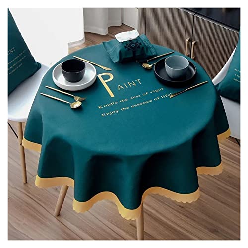 Nappe ronde anti-poussière imperméable 120cm pour protéger la table - 7