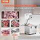 VEVOR Kommerzielle Fleischknochen Sägemaschine 2200 W, 1000 kg/h Knochenschneidemaschine Gefrorene Fleisch Knochen Schneidemaschine, 0-180 mm Einstellbare Dicke Knochensäge 470 x 530 mm Arbeitstisch