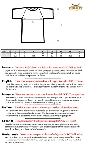 ROCK-IT Apparel Maglietta Raglan a Contrasto a