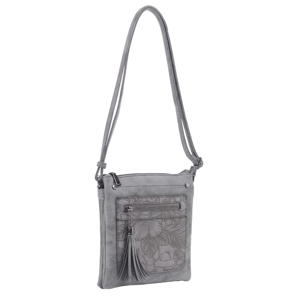 Liz Soto Vegan Leather Crossbody Purse – Small Shoulder Bag For Women With Adjustable Strap