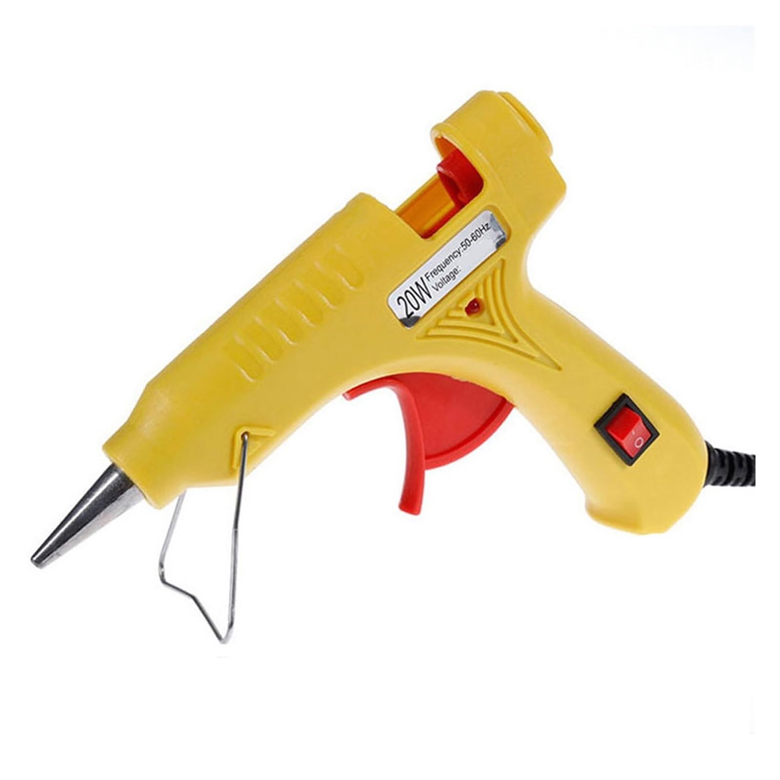 Pistolet do klejenia na gorąco 20 W z patyczkami 7 mm, mini przemysłowy termoplastyczny do majsterkowania, szybkiego nagrzewania, użytku domowego, idealny do sztuki i projektów