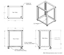 Extreme Machines 19 Inch U Rack Mount Server Frame (12U Open Frame Floormount) gallery image