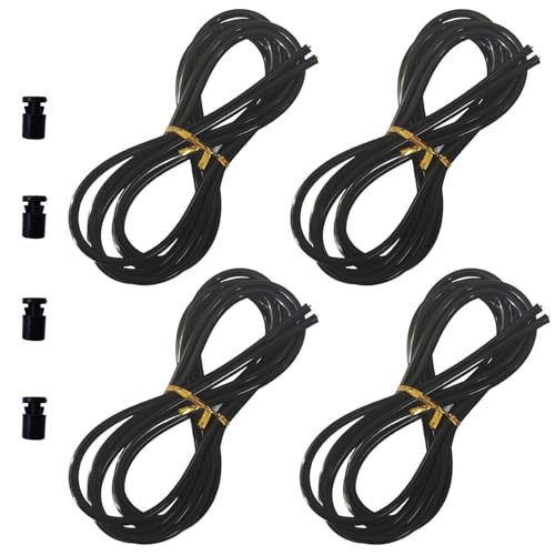 Cable de repuesto para cuerda de saltar de acero inoxidable con revestimiento de polímero 4 uds