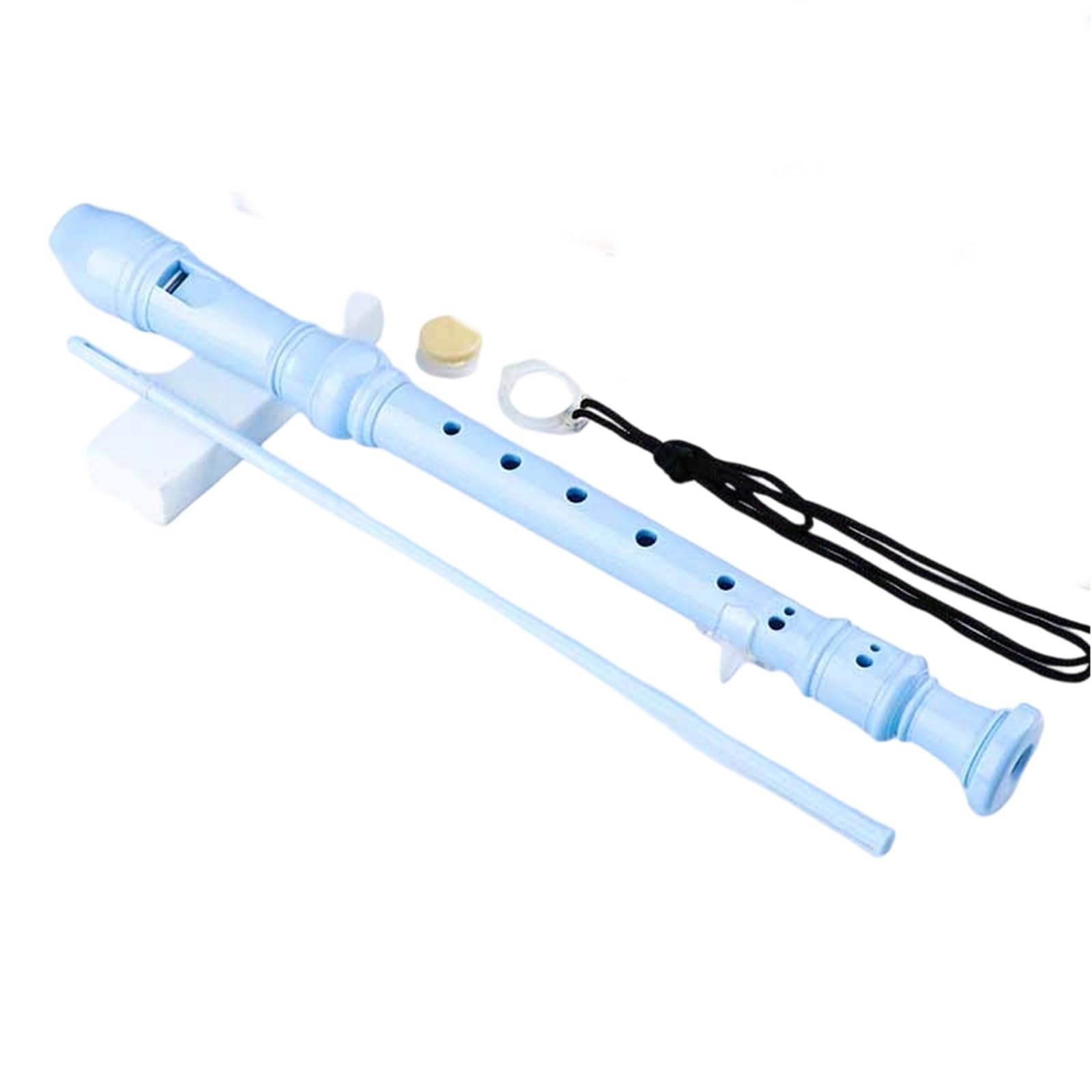 Flauta Dulce Para Principiantes Grabadora Alto F Key De 8 Agujeros Para Principiantes Y Adultos Duradera(Blue 8-hole B tweeter)