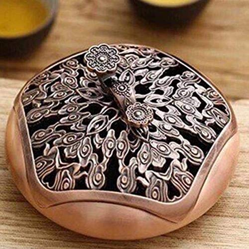 Weihrauch Spule Brenner Legierung Halter Tibet Vielversprechende Wolken Lotus Yoga Meditation Home Temple Dekor - Kupfer