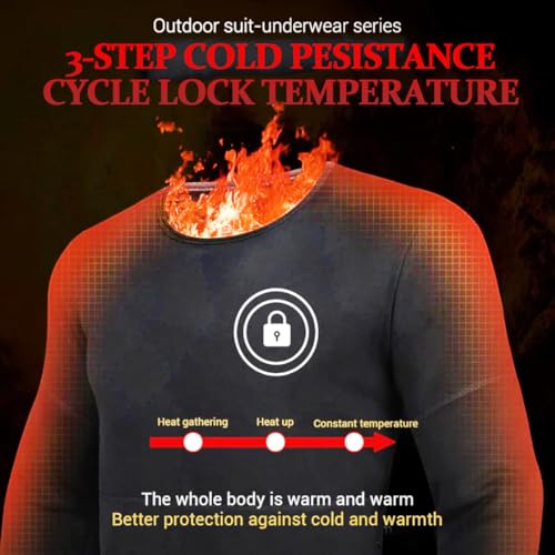Conjunto de ropa interior térmica térmica para hombre y mujer, ajuste de tres velocidades, 28 zonas de calefacción, control inteligente de temperatura