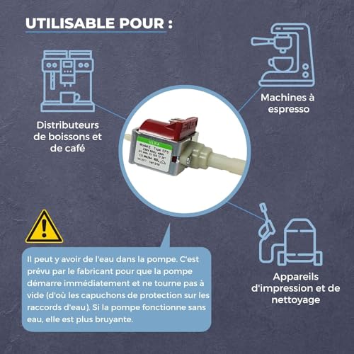 Pompe à eau Ulka EP5 de rechange pour réparer une machine à café en panne d'extraction
