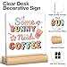 Easter Decorations Funny Bunny Sign Some Bunny Needs Coffee Acrylic Sign Coffee Bar Decor Easter Sign Decorations for Home Desk Decor Office Gifts for Coworkers 4 X 4 Inch