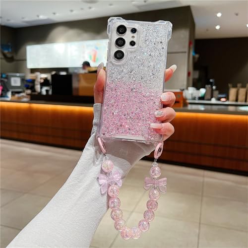 Coque bracelet de perles Samsung S24 chic pour vos soirées