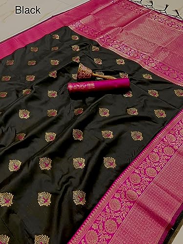 Pandadi Saree black pure silk saree – image 2