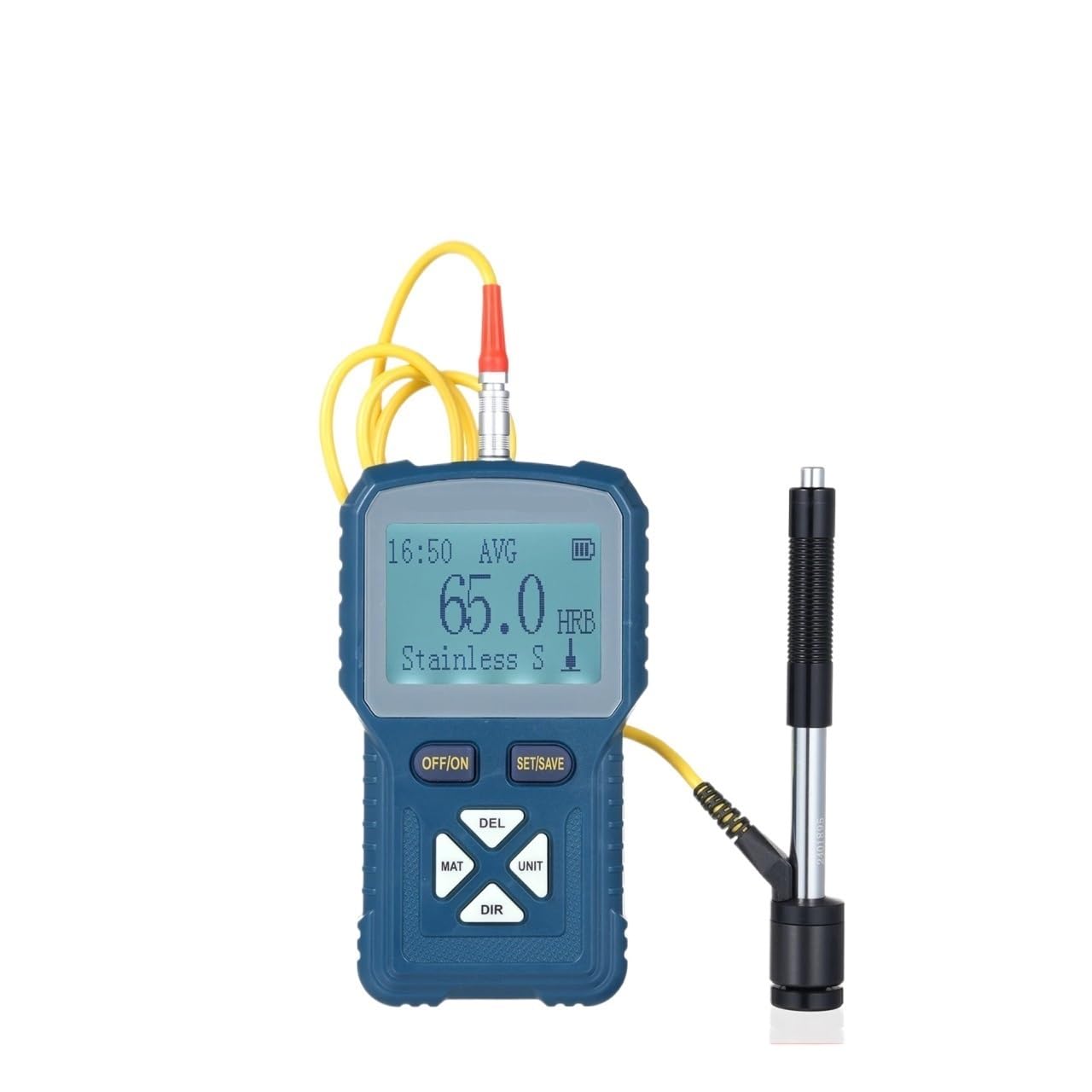 Hardness Tester, High Precision Digital Leeb Hardness Tester Portable 360° Metals Test Kit Durometer for HLD HB HV HS HRA HRB HRC Testin