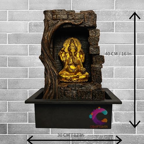 Image of Decorative Water Fountain for Home Decor, Office, Indoor & Outdoor, Garden, Puja Room, Vaastu, Reception, Spa, Gifting. (C-031)