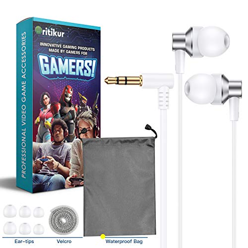 Headphones for Oculus Quest 2 - in-Ear Earbuds Short Cable Mini Earphones Stereo VR Headset with Graphene Driver, Deep Bass, Noise Isolating, 3 Pairs Eartips Accessories - Thumbnail 7