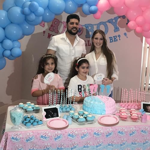 image for PTECDROTS 50pc Pink Paper Plates - 9' Pink Birthday Dinner Plates for 