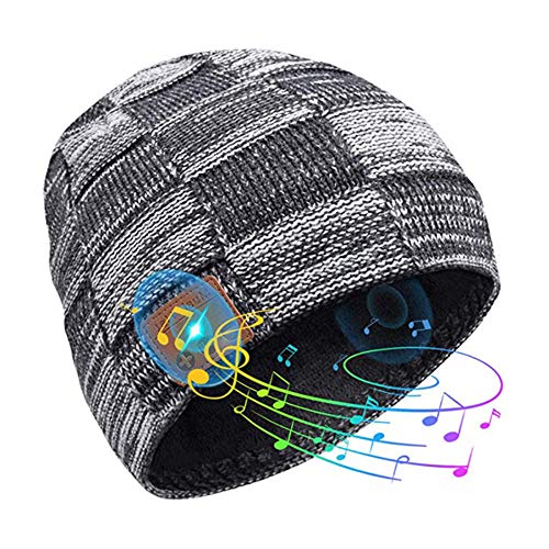 Bluetooth Beanie - Bluetooth Wireless Headset Upgrade Beanie Hüte, warme waschbare Winter Beanie Hüte, Outdoor-Sport, Geburtstag