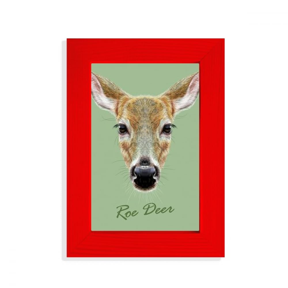 Cadre photo rouge chevreuil cadeau idéal pour crémaillère