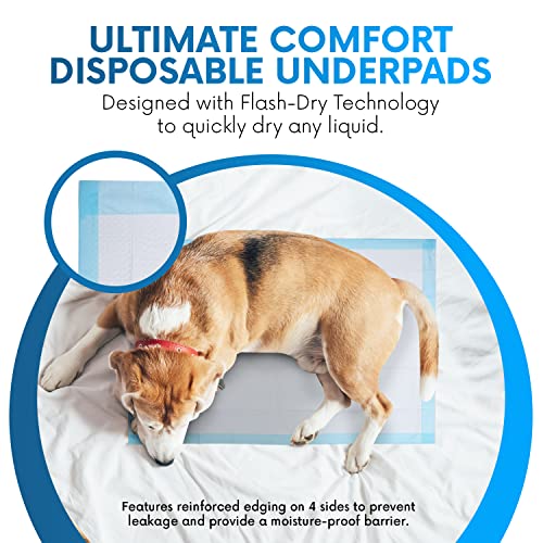 Healqu-Disposable-Underpads-Super-Absorbent-Incontinence-Bed-Pads-for-Adults-Kids-Elderly-and-Pets-Fluid-and-Urine-Bed-Protection-Large-Thick-Fluff-and-Polymer-Chux-24x36-Pack-of-25