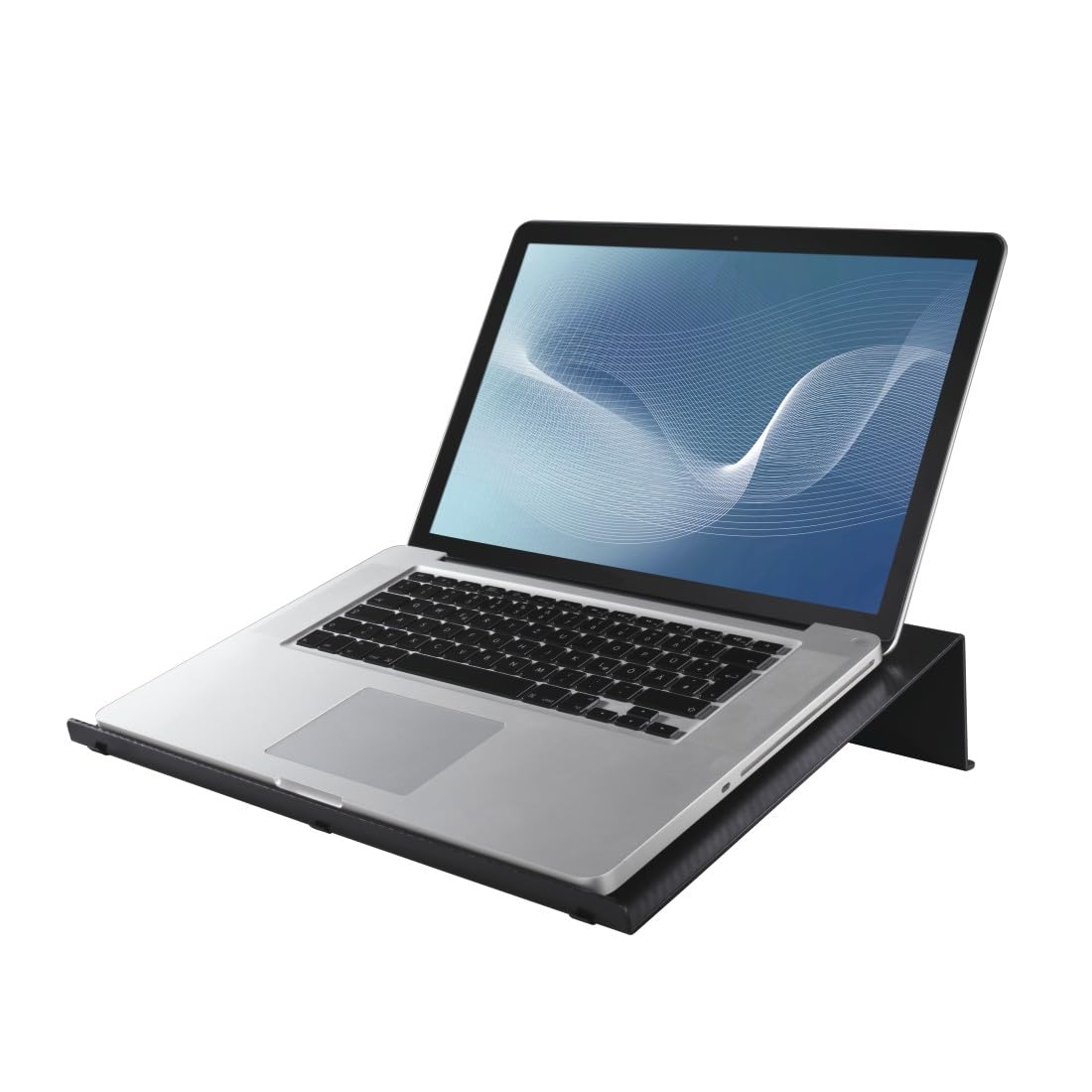 HAMA Supporto Fisso per Notebook in Simil Carbonio, Nero