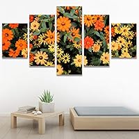 SIGNWIN 5 Panel Canvas Wall Art Modern Art for Home Decorations Ready to Hang - 60