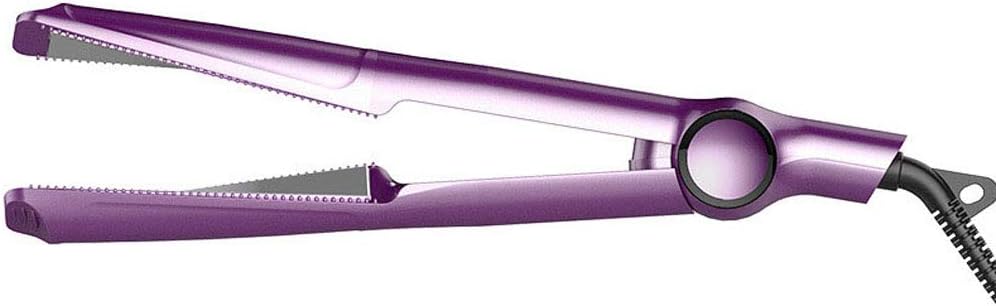 Amazon Co Jp 新しいスパイラルストレートヘアアイロンとカーラー2 In 1トルマリンセラミックフラットアイロン すべてのストレートヘア アイロンとカーラーに適したチタンフラットアイロン 髪を傷つけることなく温度を制御する4つのギア パープル ホーム キッチン