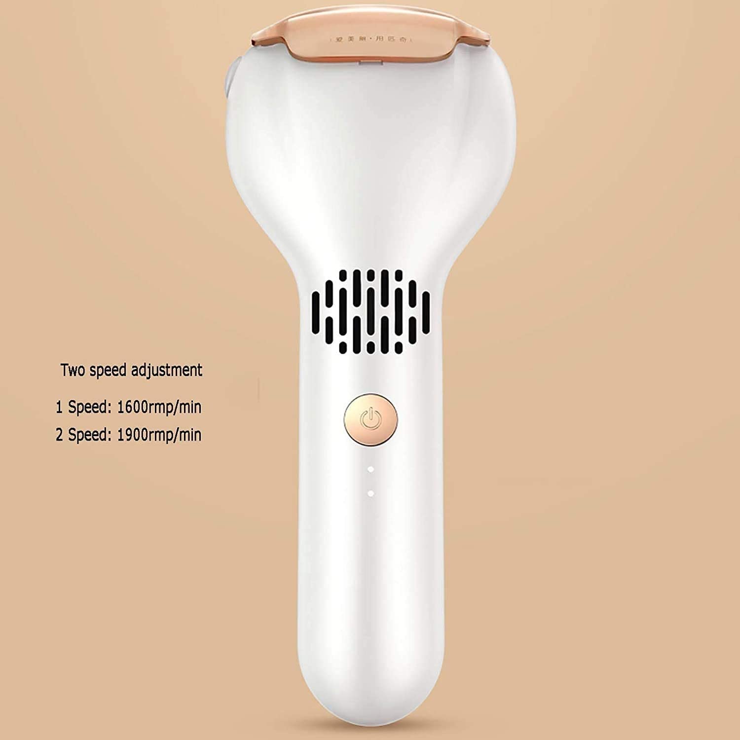 File del piede elettrico Callus Remover, kit di cura del piede for utenti ricaricabili, kit di rimozione del callus con 3 teste a rulli, 2 velocità, for rimuovere i calli dei tacchi rotti e la p