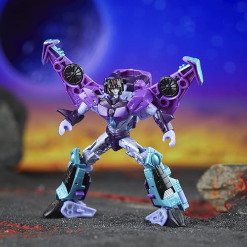 Transformers Legacy United Deluxe Class Cyberverse Universe Slipstream, 5.5-inch Converting Action F
