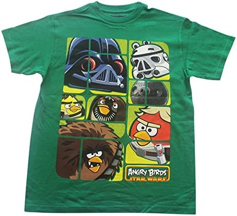 Amazon Co Jp Kidskidskids アメリカ ロサンゼルス発 直輸入 西海岸スタイル Angry Birds Star Wars コラボデザインtシャツ 8 130 ファッション
