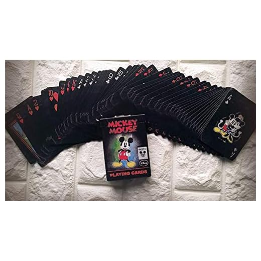 Vintage Musse Pigg spelkort | Cool samlarobjekt pokerdäck | kort för magiker och magiska tricks