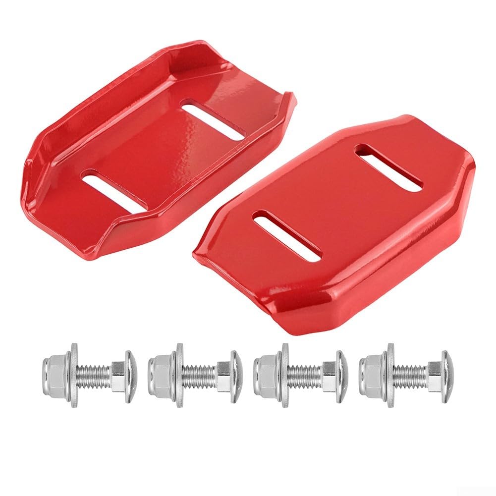 Coppia di pattini compositi per spazzaneve Toro 726 826 828 926 928 928 1028 1128 sostituisce A107bd 106-4588-01 rosso resistente hardware incluso