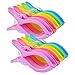 Produktbild 10pcs große Wäscheklammern Strandtuch Clips, ipow Jumbo Größe Klammern für Badetuch Handtuch Hochwertige Kunststoff Clips für Strand Pool tägliche Wäsche, schwere Badetuch etc.